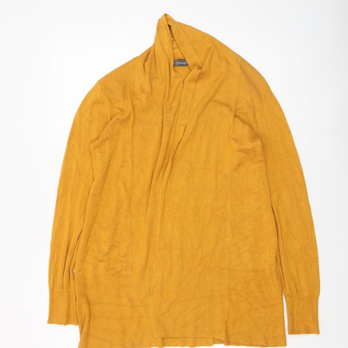Primark Womens Yellow XS Lightweight Open Knit Cardigan