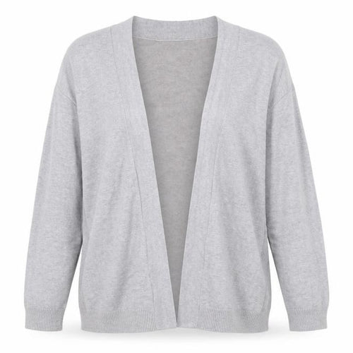M&Co Women’s Petite Grey Viscose Knit Open Cardigan XL