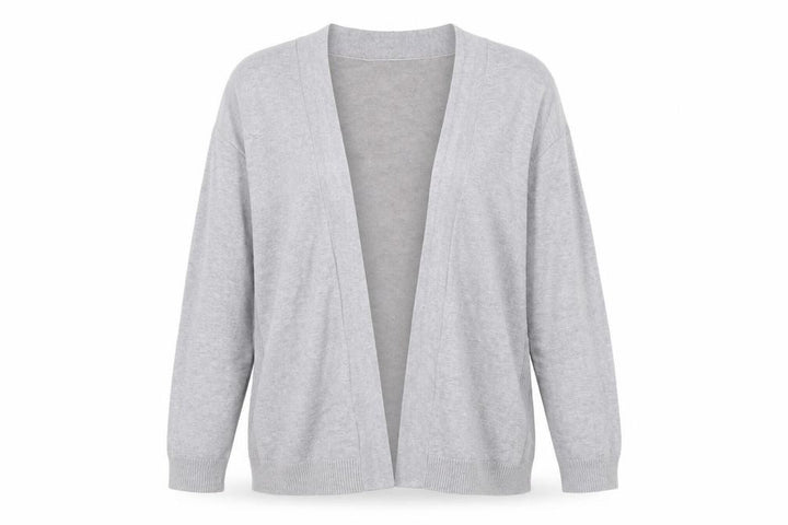 M&Co Women’s Petite Grey Viscose Knit Open Cardigan XL