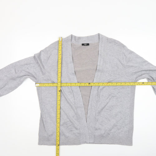 M&Co Women’s Petite Grey Viscose Knit Open Cardigan XL