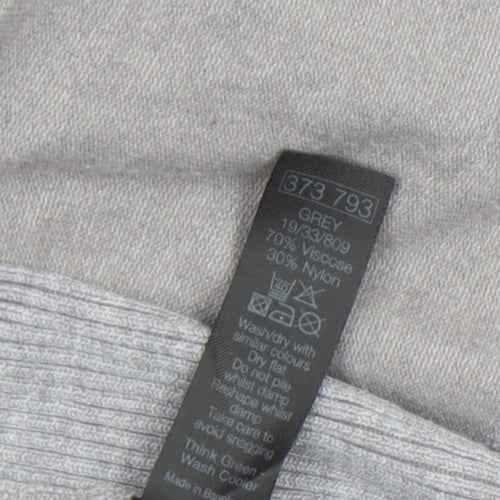 M&Co Women’s Petite Grey Viscose Knit Open Cardigan XL