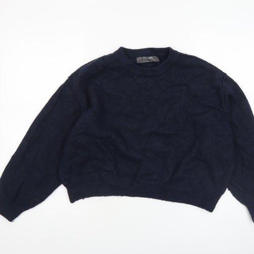 Primark Women’s Blue Crew Neck Long Sleeve Knit Jumper Size L