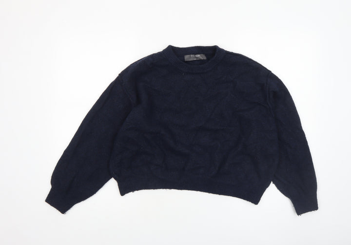 Primark Women’s Blue Crew Neck Long Sleeve Knit Jumper Size L