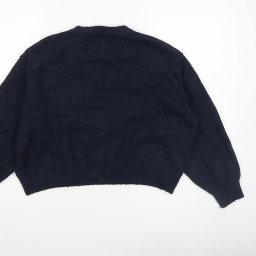 Primark Women’s Blue Crew Neck Long Sleeve Knit Jumper Size L