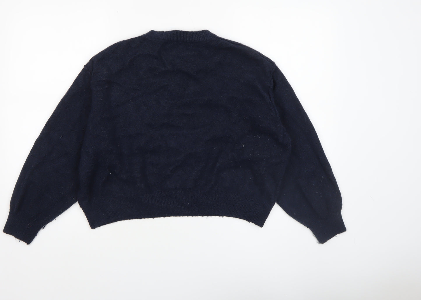 Primark Women’s Blue Crew Neck Long Sleeve Knit Jumper Size L