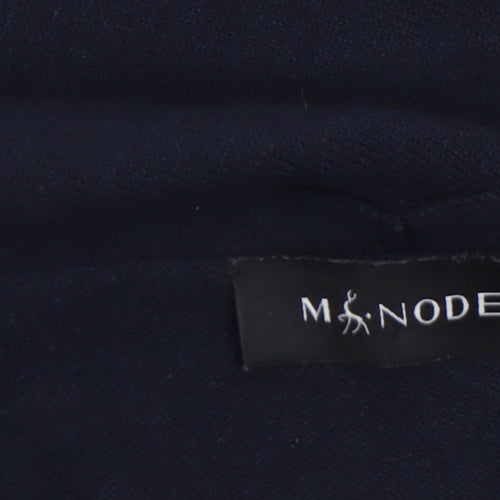 M&Node Women's Navy V-Neck Long Sleeve Jumper Size L