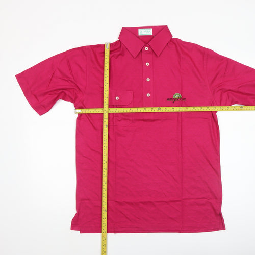 Joya Golf Men's Pink Cotton Polyester Short Sleeve Polo Shirt M