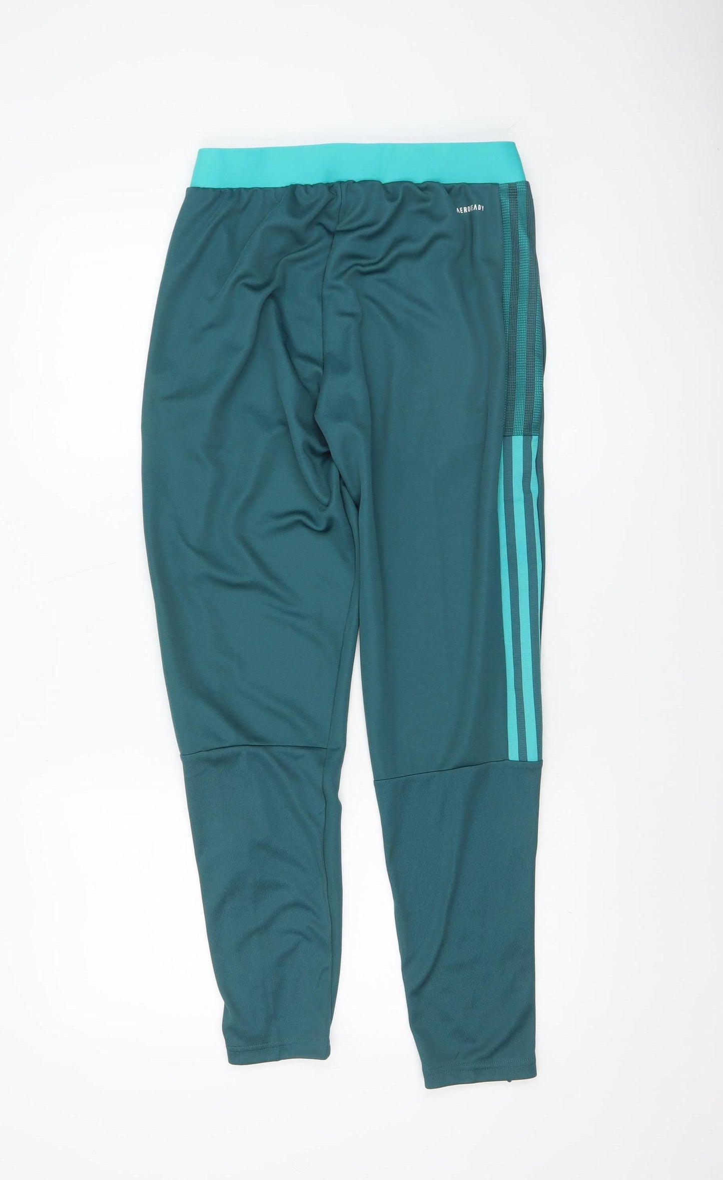 Adidas Men’s Green Slim Fit Joggers S Elastic Waist Tapered Sports Trousers