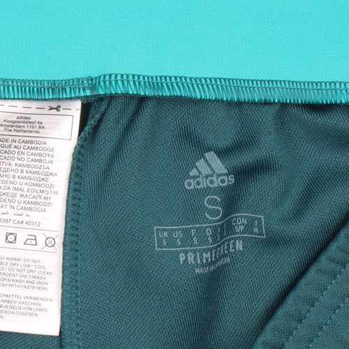 Adidas Men’s Green Slim Fit Joggers S Elastic Waist Tapered Sports Trousers