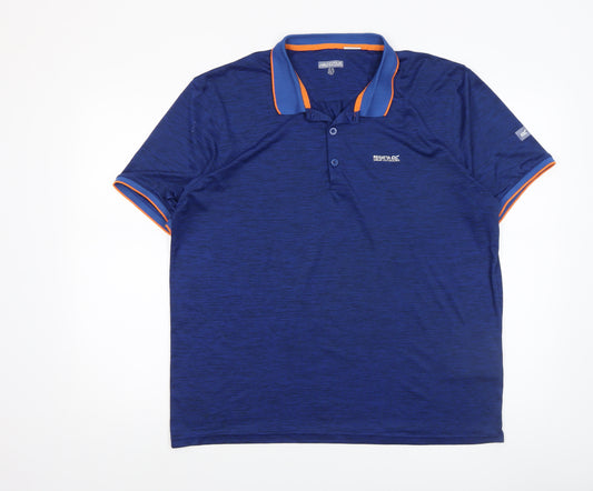 Regatta Men’s Blue XL Polo Shirt Quick Dry Lightweight Outdoor Top