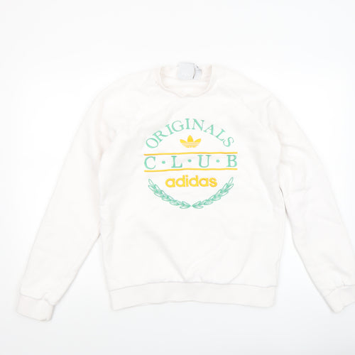 Adidas Originals White Crew Neck Women's Sweatshirt Size S