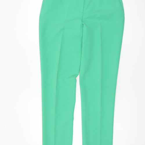 Topshop Women's Green Tailored Trousers Size 8 Slim Fit