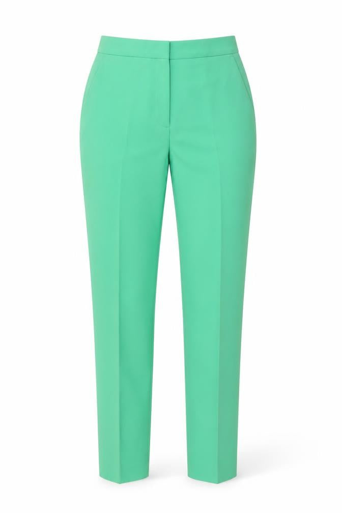 Topshop Women's Green Tailored Trousers Size 8 Slim Fit