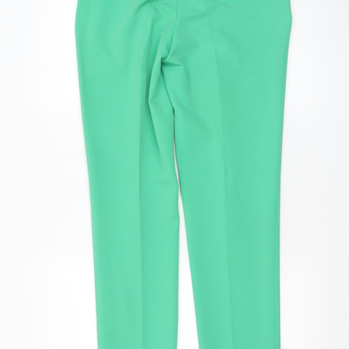 Topshop Women's Green Tailored Trousers Size 8 Slim Fit