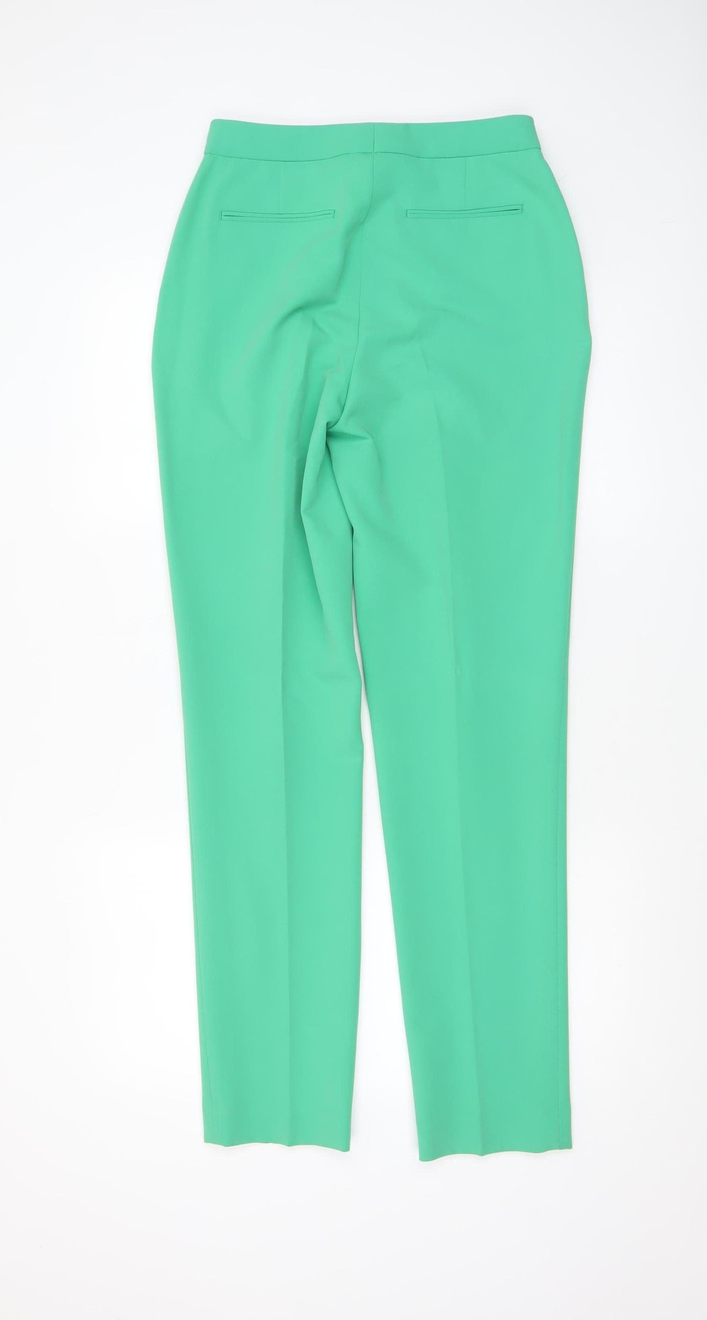 Topshop Women's Green Tailored Trousers Size 8 Slim Fit