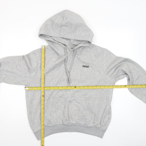 H&M Divided Women's Grey NASA Hooded Pullover Hoodie Size S