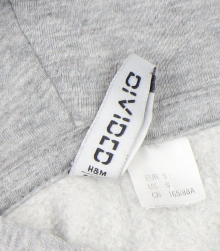 H&M Divided Women's Grey NASA Hooded Pullover Hoodie Size S