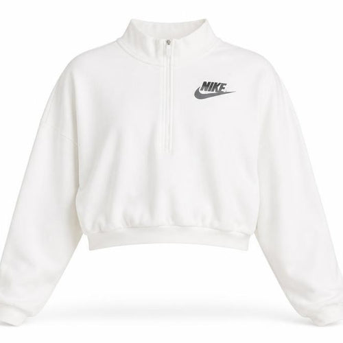 Nike Women’s White XL 1/2 Zip Loose Fit Sweatshirt