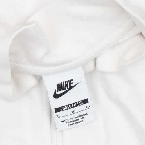 Nike Women’s White XL 1/2 Zip Loose Fit Sweatshirt