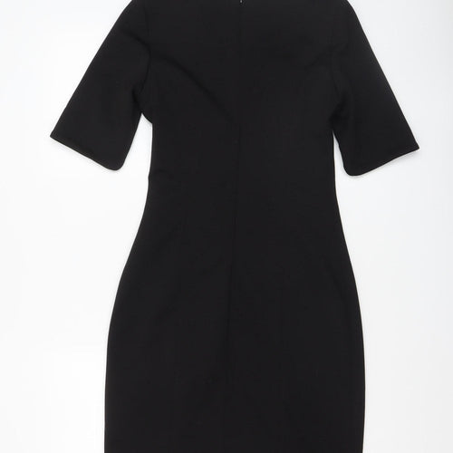 Lila Calypso Women Black UK 8 Embellished Knee Length Sheath Dress