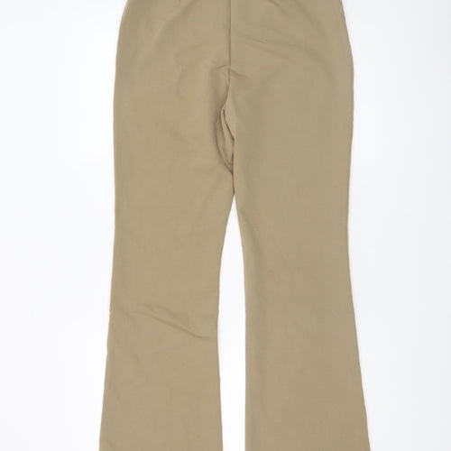 H&M Women’s Beige Flared Stretch Trousers Size 12 Regular