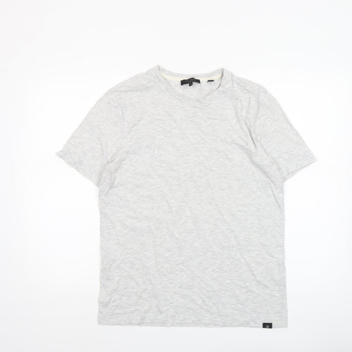 Ted Baker Men's Grey Cotton Blend Crew Neck T-Shirt Size M