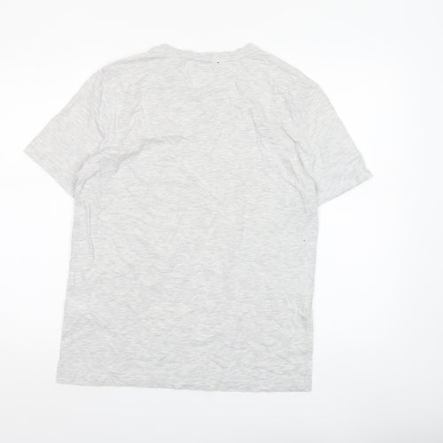 Ted Baker Men's Grey Cotton Blend Crew Neck T-Shirt Size M