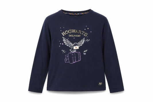 Marks and Spencer Girls Blue Harry Potter Long Sleeve Pullover T-Shirt 12-13 Years