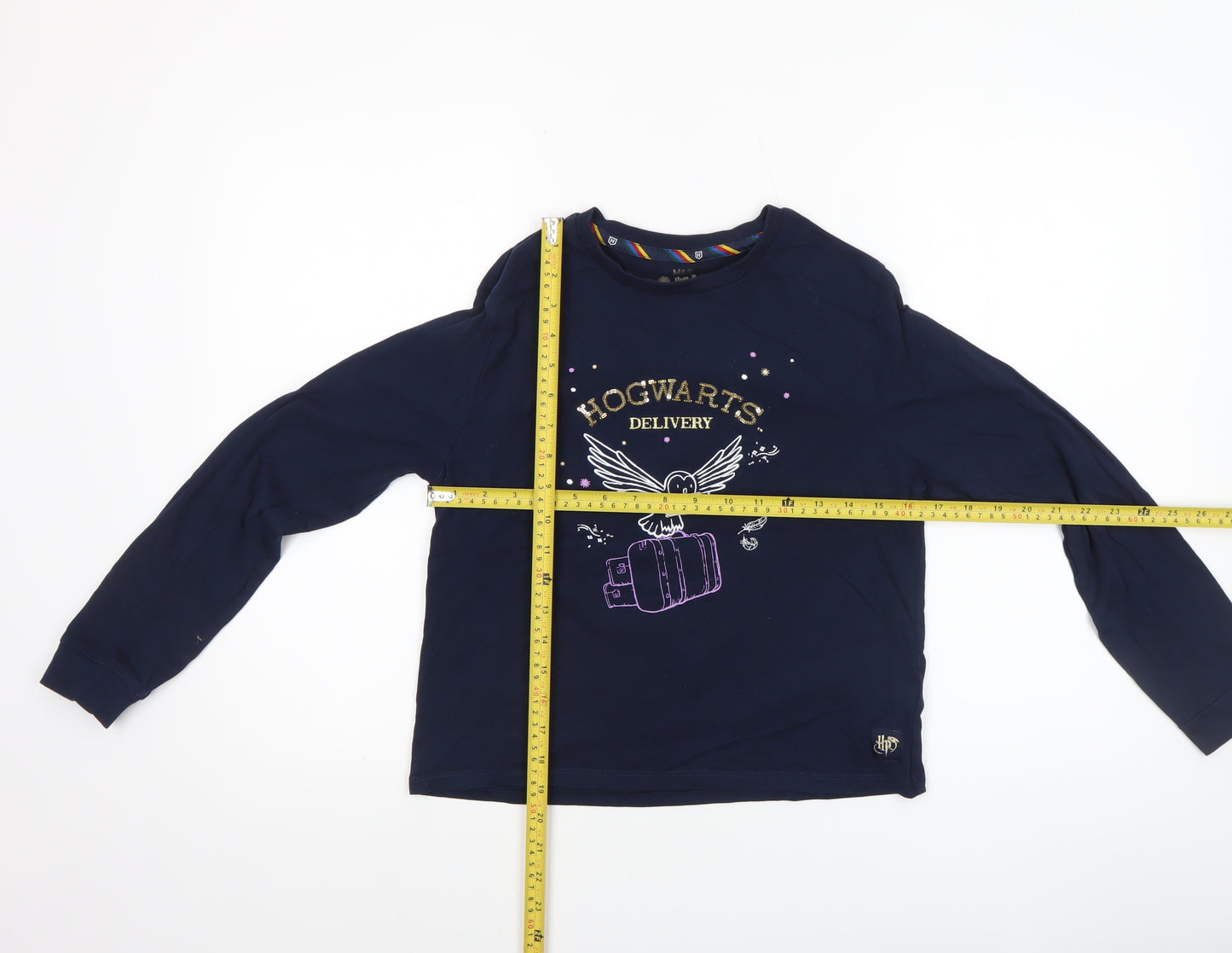 Marks and Spencer Girls Blue Harry Potter Long Sleeve Pullover T-Shirt 12-13 Years