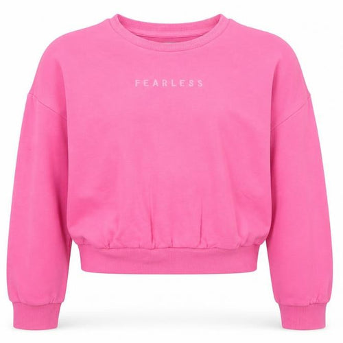 Marks and Spencer Girls Pink Fearless Logo Sweatshirt 12 Years Pullover