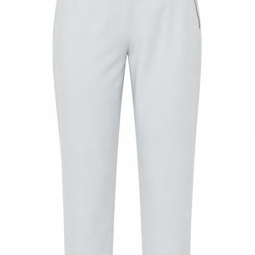 Gallery Women’s Grey Slim Fit Stretch Zip Trousers Size 10