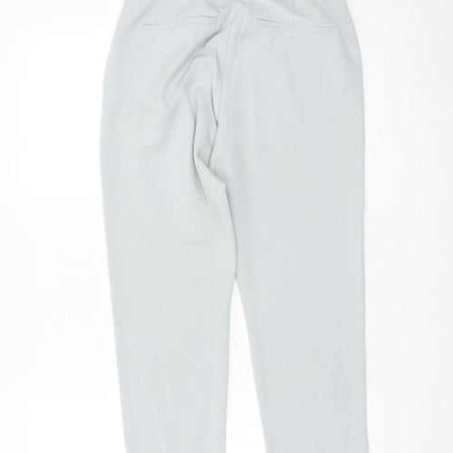 Gallery Women’s Grey Slim Fit Stretch Zip Trousers Size 10