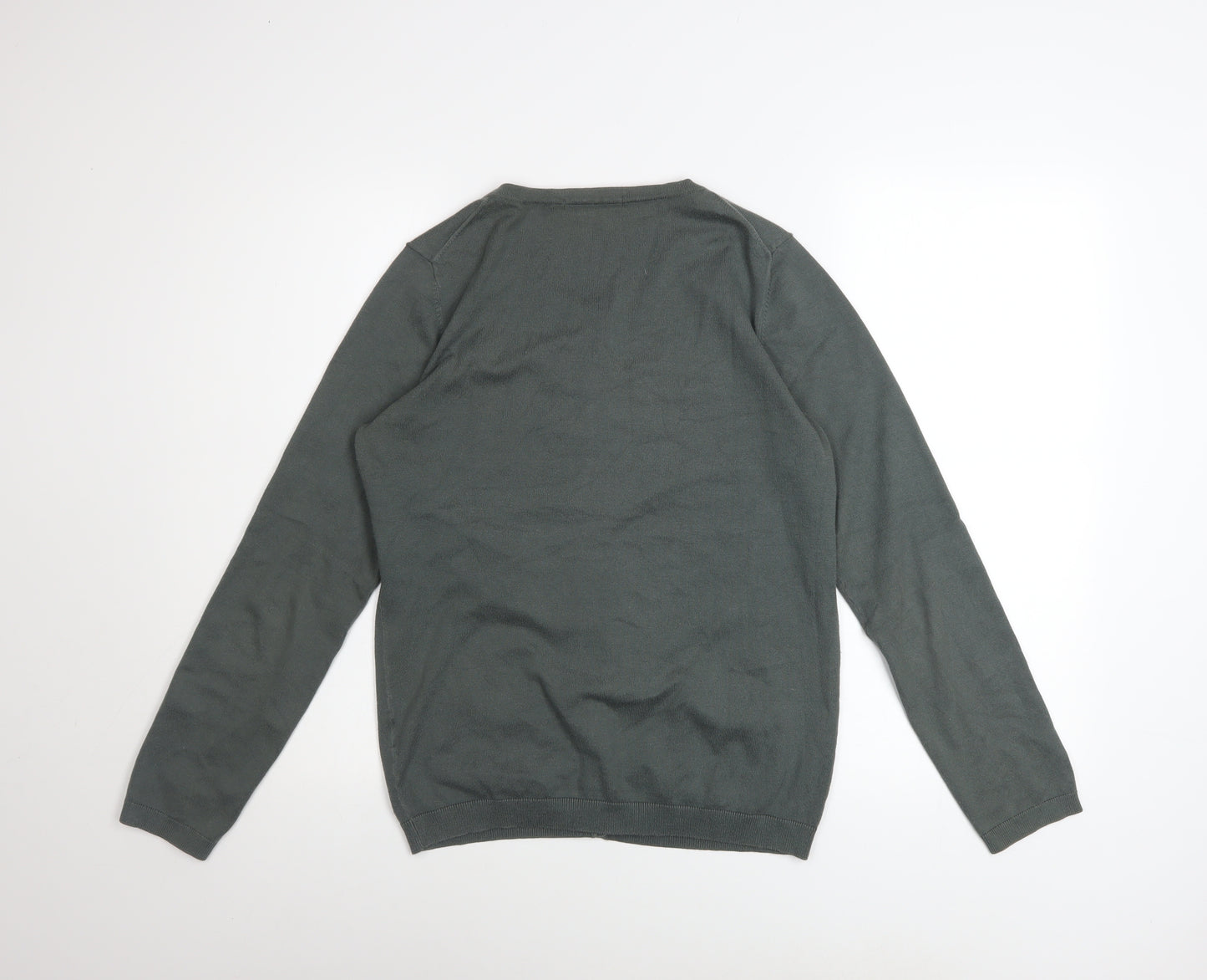 Boden Women's Grey Cotton Blend Button Cardigan UK 12