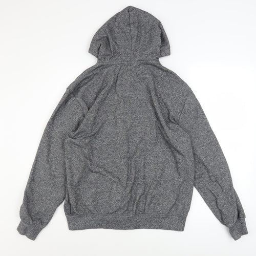 H&M Men's Grey Full Zip Hoodie Sweatshirt Regular Fit Size S