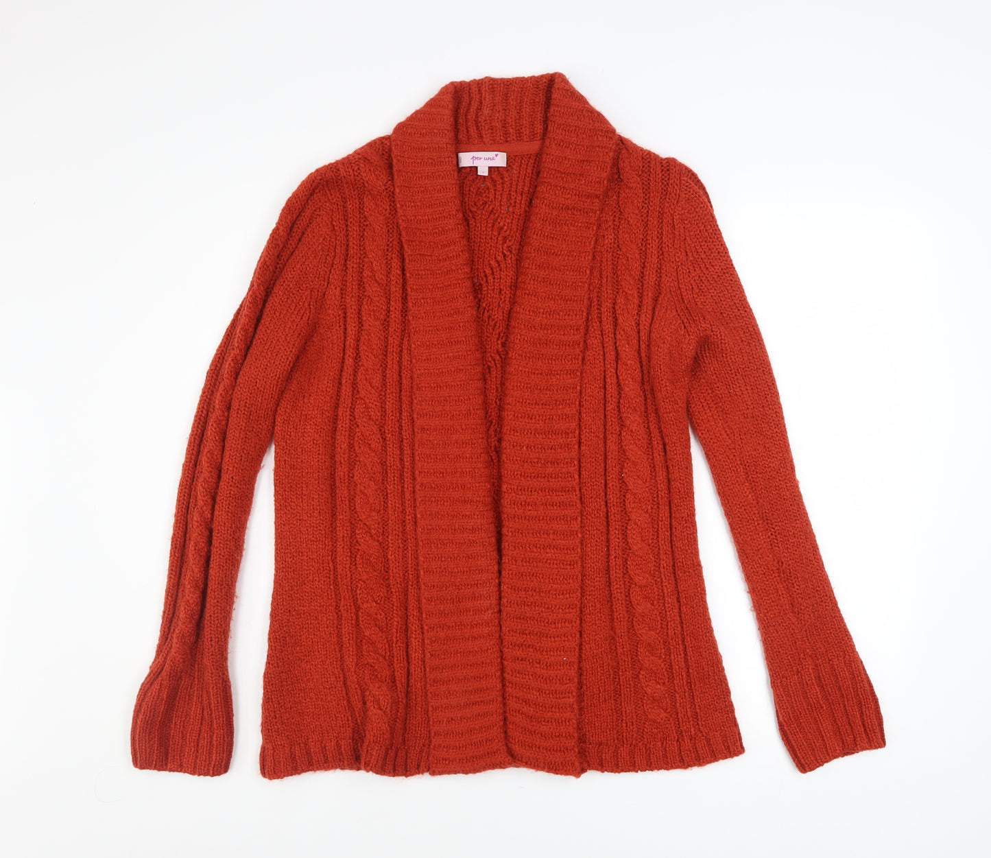 Marks and Spencer Women’s Orange Cable Knit Cardigan Size S