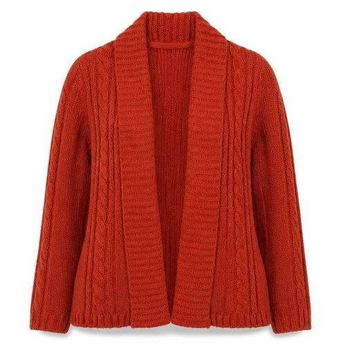 Marks and Spencer Women’s Orange Cable Knit Cardigan Size S
