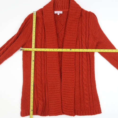 Marks and Spencer Women’s Orange Cable Knit Cardigan Size S