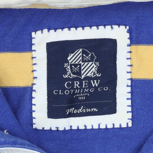 Crew Clothing Co. Men's Blue Striped Rugby Sweatshirt Medium