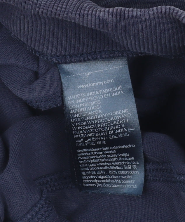 Tommy Hilfiger Boys Blue Sweat Shorts Size 12 Years Drawstring Logo