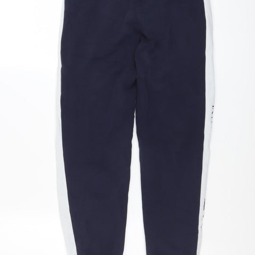 Emporio Armani Boys Blue Jogger Trousers 12 Years Cotton Blend EA7 Logo