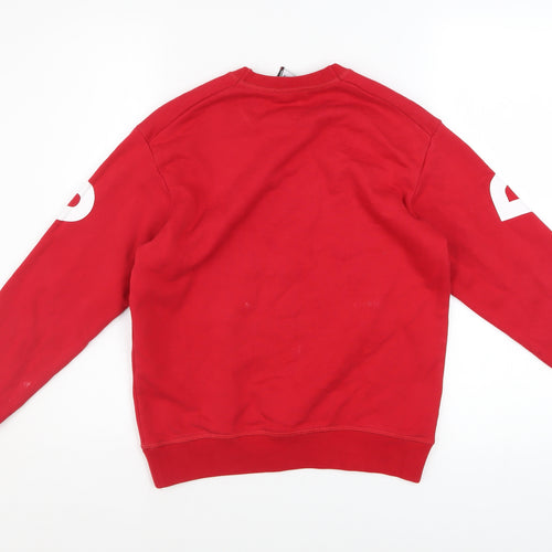 DSQUARED2 Boys Red Graphic Logo Pullover Sweatshirt 10 Years