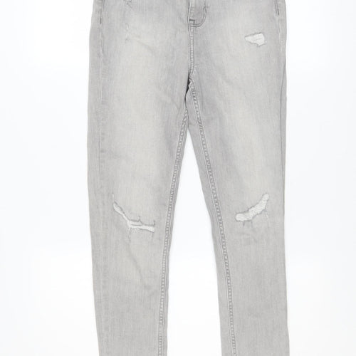 Marks and Spencer Women’s Grey Distressed Skinny Jeans Size 10 Regular