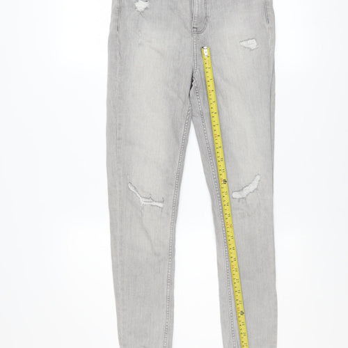Marks and Spencer Women’s Grey Distressed Skinny Jeans Size 10 Regular