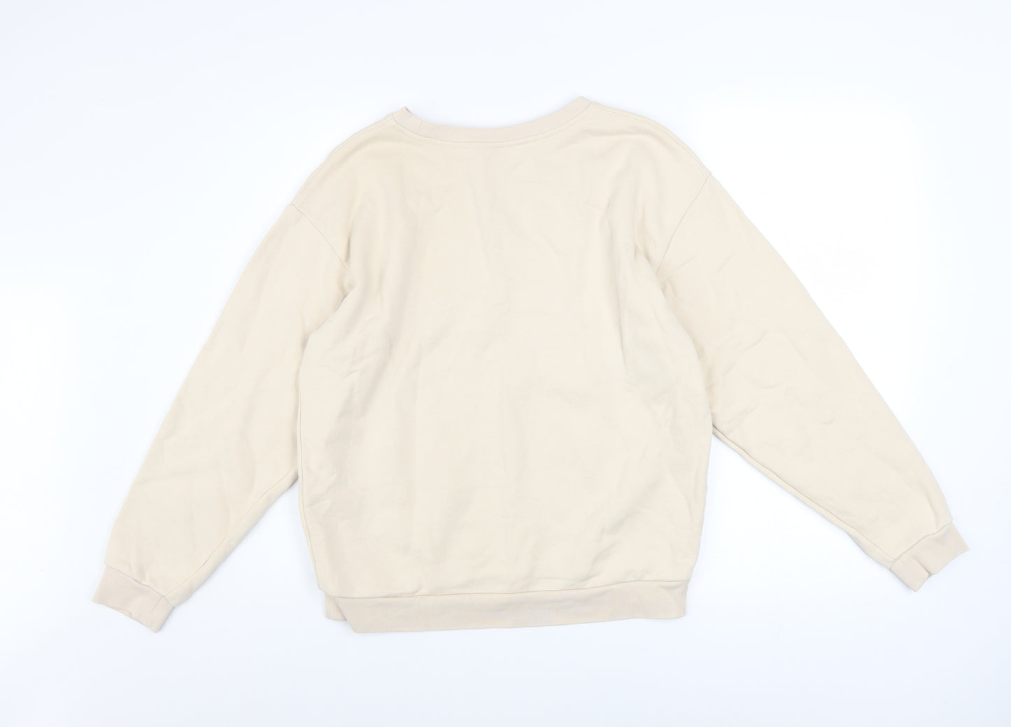 Slazenger Womens Beige Sweatshirt Size 8 Crew Neck Pullover
