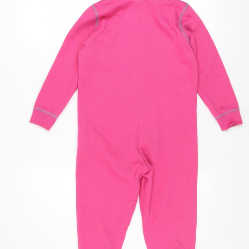 Love Me Girls Pink Hooded Zip One Piece Nightwear 5-6 Years