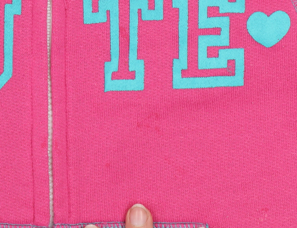 Love Me Girls Pink Hooded Zip One Piece Nightwear 5-6 Years