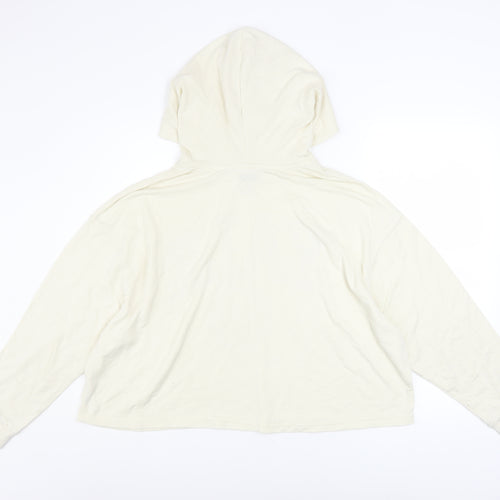 Yale University Women's Ivory Pullover Hoodie M Graphic Print