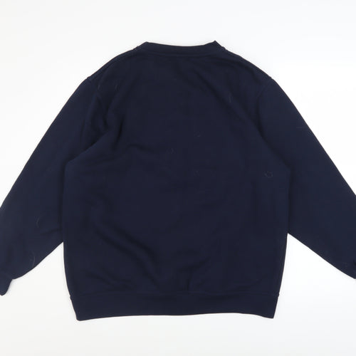 The Simpsons Men’s Blue Krusty Burger Graphic Sweatshirt Size S