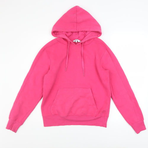 Next Womens Pink XS Pullover Hoodie Cotton Blend Casual