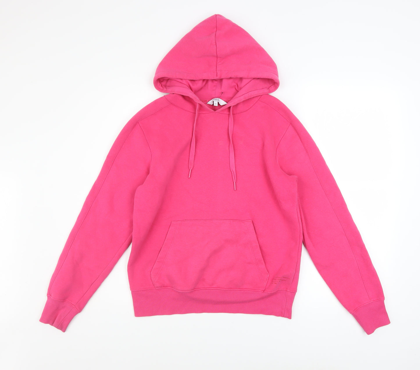 Next Womens Pink XS Pullover Hoodie Cotton Blend Casual